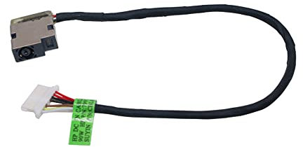 Cable de toma de corriente para portátil compatible con HP Pavilion 15-AB 15-BS 15-AU 15T-AB Series 799749-T17 799749-S17 799749-Y17, portátil DC Power Jack Dock Connector Flex Cable de carga