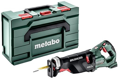 metabo Akku-Säbelsäge SSEP 18 LTX BL MVT - 18 V, 32 mm Sägeblatthub - Brushless Motor, Vario-Elektronik, Pendelhub, LED Arbeitslicht, werkzeugloser Sägeblattwechsel, vibrationsarm - Inkl. metaBOX