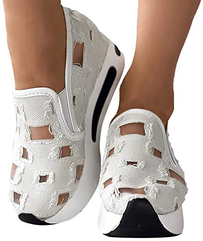 Damen Sneaker Mit Keilabsatz Air Cushion Diabetiker Schuhe Lässige Slip On Walkingschuhe Sandalen Wmshoes Joggingschuhe Frühling Meladen Turnschuhe Bequeme Leistungsstarke Wmshoes Sneakers Schuhe