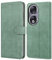 Leacckl - Funda para Honor 90, Funda Tipo Cartera de Piel, Funda Abatible con Tarjetero y Hebilla Magnética, Funda de Piel Tipo Libro para Honor 90, Negro Mate