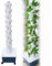 FAcoLL Hydrokultur-Anbausystem, Hydrokultur-Anbauturm, vertikaler Pflanzturm für Hydrokultur, 5 Pflanzen pro Schicht, Ananasturm für Obst, Gemüse, Kräuter, Garten 60pots White