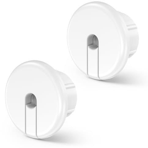 EDUP HOME Wall Feeder for Starlink Dishy Ethernet Cable, 1-Inch Starlink Cable Routing Kit, Grommet Cable Grommet for Starlink Ethernet Cable Grommet and Furniture Wire Holes (White, 2 Pack)