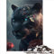 Puzzles für Erwachsene, Black Panther Fantasy, 1000 Teile/Set, IQ-Test-Puzzle, Gehirnpuzzles, Holzpuzzle für Erwachsene und Kinder, tolles Geschenk für Erwachsene, Größe (50x75 cm)
