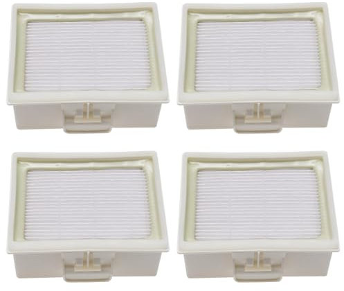 EMSea 4 Piezas Elemento Filtrante 112x94x48 Mm Elemento Filtrante A Prueba Polvo para Aspiradoras Piezas Aspiradora Compatible con Bosch GL-40 GL-10 0057683 BBZ156HF BBZ156HF00