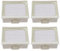 EMSea 4 Piezas Elemento Filtrante 112x94x48 Mm Elemento Filtrante A Prueba Polvo para Aspiradoras Piezas Aspiradora Compatible con Bosch GL-40 GL-10 0057683 BBZ156HF BBZ156HF00