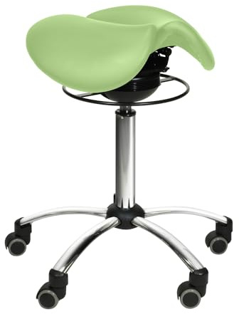 Teqler Sattelhocker mit Swing-Mechanismus hellgrün