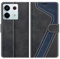 MOBESV Hülle für Xiaomi Redmi Note 13 Pro 5G Handyhülle(Nicht für 4G), Lederhülle mit Kartenfach, Klapphülle mit Ständer, Flip Case Handytasche Schutzhülle, Modisch Schwarz