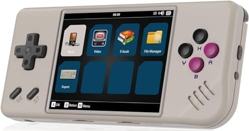 RG28XX Retro Portable Game Console, 2.83 Inch IPS Screen 3100mAH Battery Linux System, Built-in 64G TF Card 5516 Games. Support Multimedia App and HDMI TV Output