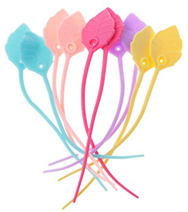 10pcs Foglia Silicone Tie Cavo Multiuso Organizzare Accessorio Per Auricolare Raccolta Cavo Del Silicone Wire Tie Riutilizzabile