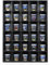 Tasse Verre 30 Schnapsglas-Regal, Vitrine (1er-Pack) – großes Sammlerstückregal aus Holz – Wandmontage, Schwarze Schattenbox, Minifiguren-Aufbewahrung, 42,4 x 31 cm
