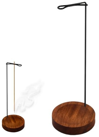 1 PCS Porte-encens Incense Holder Porte-encens Rond en Bois, Porte-Encens Porte-Encens en Bois pour Les Pauses de Travail Les Séances de Méditation ou Les Routines du Coucher