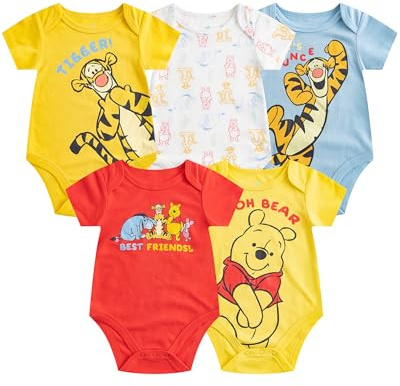 Disney Baby Boys 5 Pack Bodysuits For Newborn And Infants Bodies Bébé garçon (lot de 5)