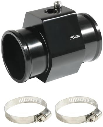 Flaconi Sensor Temperatura Coche,Sensor Temperatura,Adaptador Universal para Sensor de Temperatura del Agua,Adecuado para Manguera de Tubo de Junta de Temperatura del Agua del Automóvil(36mm)