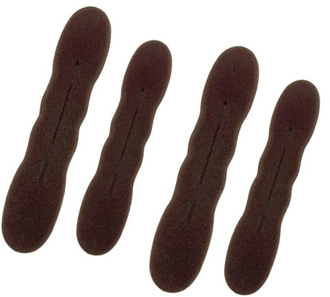 4 Stück Haarknotenformer, Haarbonut, Haardreher, Schwammdreher, Haarstyling-Zubehör, Hochsteckfrisur-Zubehör, Hochsteckfrisur-Werkzeuge, Dreher für Frauen und Mädchen (2 groß + 2 klein)