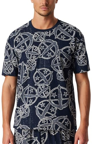 Schiesser Herren Schlafanzugoberteil T-Shirt Rundhals - 183224