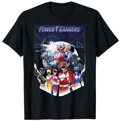 Power Rangers Fade Megazord-Poster mit Porträtmotiv T-Shirt