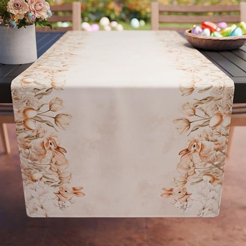 PETTI Artigiani Italiani - Tischläufer Ostern, Tischdecke Tischläufer mit Digitaldruck, 100 % Made in Italy | Eleganz für den Ostertisch