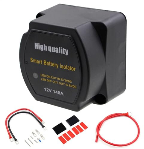 Voltage Sensitive Relay - Duall Smart Battery, Battery Isolator Kit | Smart 12V 140 Amp Voltage Sensitive Relay, Battery Isolator Kit VSR Intelligent Split Charge For Trucks SUVvs ATV UTVv
