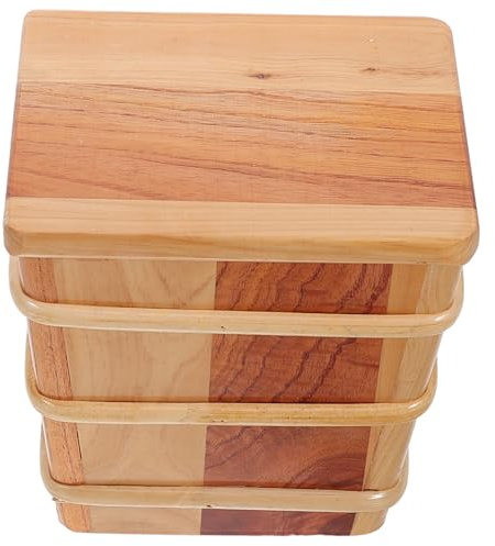 Zerodeko Holz-reisbehälter Mit Deckel Multifunktionale Hangiri Schüssel Für Sushi Und Reisspeicherung Große Kapazität Lebensmittelechtes Material Für Küche Und Restaurant Schützt