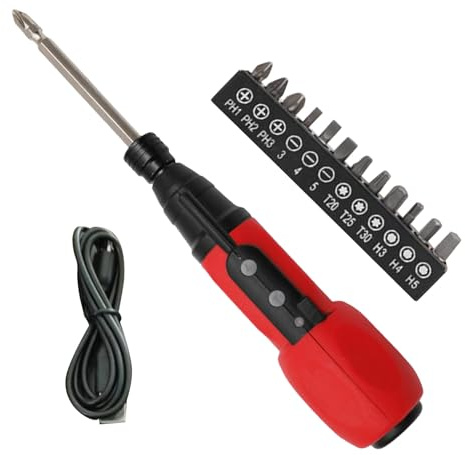 usefulbeauty Avvitatore Elettrico Compatto, Cacciavite Ricarica USB, Strumento Di Installazione Multifunzione Compatto Per Porte Finestre E Elettrodomestici