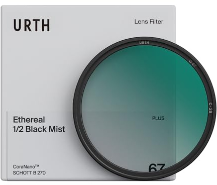 Urth 72mm Ethereal Black Mist ½ Diffusion Lens Filter (Plus) | Halation & Highlight Bloom, Cinematic Film Look, Softens Skin Tones, For Portraits & Weddings, 20-Layer Nano-Coated Glass