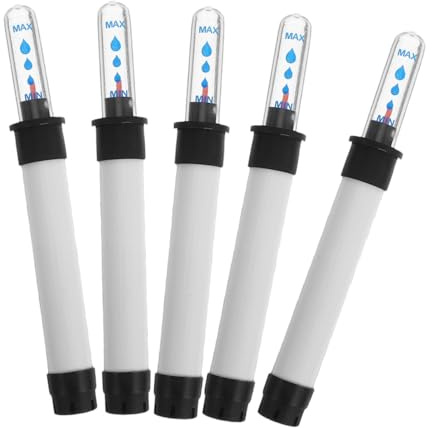 NUOBESTY 5 pezzi Misuratore Acqua Vaso con Avviso Idrico Indicatore Umidità Terreno Preciso per Piante da Interno e Giardinaggio Domestico