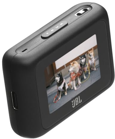 JBL Smart TX Audio-Sender mit Touchscreen, Schwarz | Kompatibel mit den meisten Audioquellen, sodass Sie Audio über Bluetooth oder Auracast teilen können