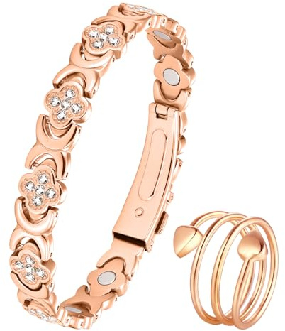 Xanthelle Kupferarmband Damen, Armband Damen, Vital Ring, Kupfer Armbänder Damen, Magnetarmband Damen Schmuck