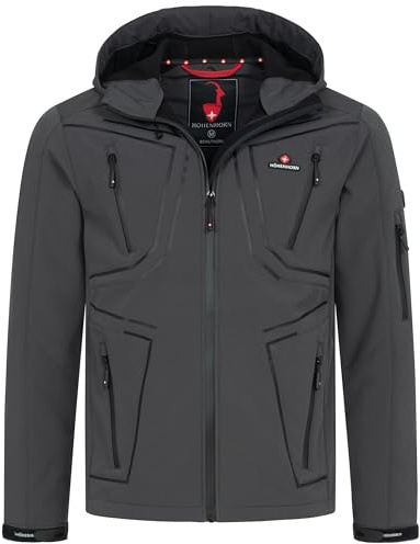 Höhenhorn Schilthorn Herren Softshell Jacke Outdoor Funktionsjacke Freizeitjacke Wasserabweisend Atmungsaktiv Winddicht