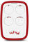 WHY EVO Mando a Distancia multifrecuencia de 280 a 868 MHz, abridor de autoaprendizaje programable, Control Remoto de Amplio Alcance con 4 Botones Rojo Granade