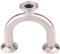 DERNORD 3 Way U Sanitary Ferrule Pipe Fittings Tri-Clamp Type Stainless Steel 304 (Pipe OD: 1 INCH)