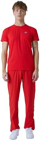 Sportkind Jungen & Herren Tennis, Padel, Running, Fitness Rundhals T-Shirt, atmungsaktiv, UV-Schutz UPF 50+, Kurzarm