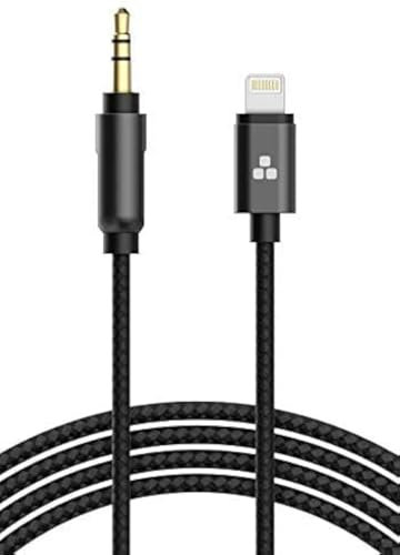iPhone 14/13/12 Aux Cable (Apple MFi Certified) Lightning to Male 3.5mm Auxiliary Cord Lead Connector (iPhone Audio Link to Car, Jack, Headphones & Speakers) (Black)