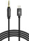 iPhone 14/13/12 Aux Cable (Apple MFi Certified) Lightning to Male 3.5mm Auxiliary Cord Lead Connector (iPhone Audio Link to Car, Jack, Headphones & Speakers) (Black)
