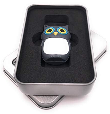 Onwomania Eule Vogel in Grau USB Stick in Alu Geschenkbox 8 GB USB 2.0