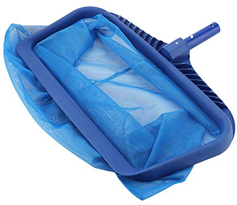 Tosuny Poolabschäumer, Leichter, hochwertiger Blattabschäumer mit feinmaschigem Netz und tiefem Beutel für den Swimmingpool und die Teichwanne Effectvie Cleaning Tool Blue