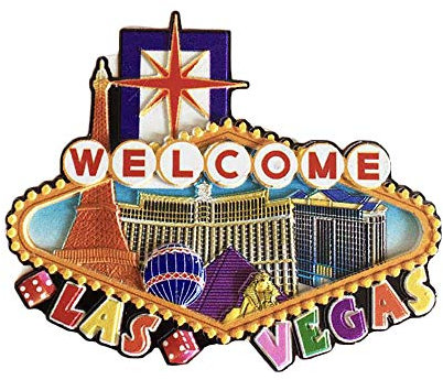 Las Vegas USA 3D Kühlschrankmagnet Souvenirs Handgemachte Harz Magnetische Aufkleber Home Küche Dekoration, Las Vegas Kühlschrankmagnet Sammlung Geschenk