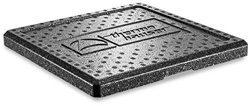 thermohauser Ersatzdeckel für EPP-Thermobox Pizza, 41.0 x 41.0 x 3.5 cm, Schwarz