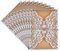 Hochzeit EinladungsKarten,10er Pack Retro Hochzeitseinladung Laser Geschnitten mit Leeren Kraftpapier Innenbögen,Umschlag und Juteschnur Handgefertigte Vintage Karte für Hochzeit Geburtstag Muttertag