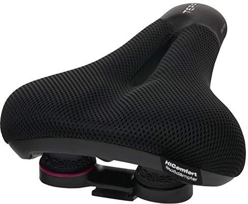 Terry Fisio ClimaVent Gel Woman Sattel mit Light FeC Stahl-Gestell und ClimaVent Obermaterial in der Farbe Schwarz, Sitzbreite: 9cm - 12cm, 423 003 75