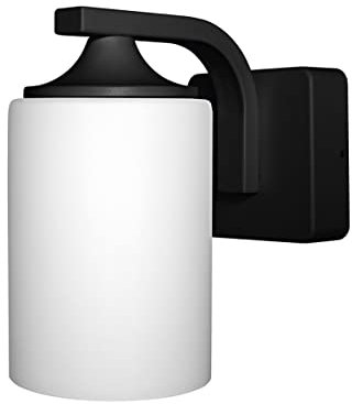 LEDVANCE Wandleuchte für Aussenwendung | ENDURA CLASSIC LANTERN Cylinder | mit E27 Fassung | Schwarzes Gehäuse aus Aluminium