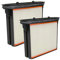 2X Filter, Faltenfilter Kassette Kompatibel mit Starmix FKP4300, Eibenstock, Metabo, Bosch, Hitachi