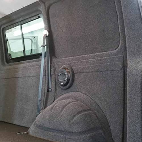 wamovo Innenverkleidung Filz Anthrazit Ausbau universell passend für Campingbus, Kastenwagen (Verschiedene Größen) (Anthrazit (1x2m))