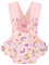 GAGAKU Puppentrage Puppenzubehör Babypuppentrage Kuscheltierträger mit verstellbaren Trägern für Kinder - Rosa (Stern)