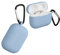 kwmobile Case Compatible with Apple Airpods Pro 2 Case - Silicone Cover Holder for Earbuds - Light Blue