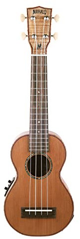Mahalo MM1E All Solid Elektro Soprano Ukulele (Natural)