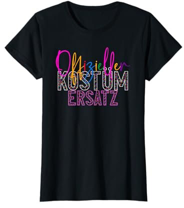 Karneval Kostüm-Ersatz - Konfetti Faschingsoberteil Fasching T-Shirt