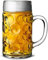 Hyper Mart Classic Glass Beer Mugs Various Pub Bar Style Tankards Stein Glasses - Set of 2 (Stein - One Pint)