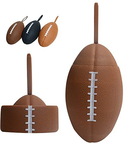Lukery Bouteille Pliable, Rugby Gourde Sport, Water Bottle Étanche & Réutilisable, sans BPA, Bouteille d'eau de Sport pour Enfant et Adultes, Gym Voyage Sport, 750ml (Chameau)