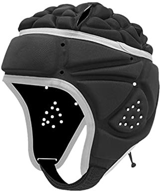 Lambo Casque de Rugby pour Enfant, Football Souple Ultra-Mince Casque, Casque Protection Enfant Garçons, Casque de Sport, Couvre-Chef Réglable, Libérant La Transpiration pour Les 6 À 13 Ans